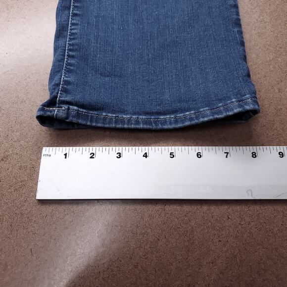 NYDJ Marilyn Jeans Women 14 Blue Straight Leg Lift x Tuck Technology Sustainable - Picture 8 of 13